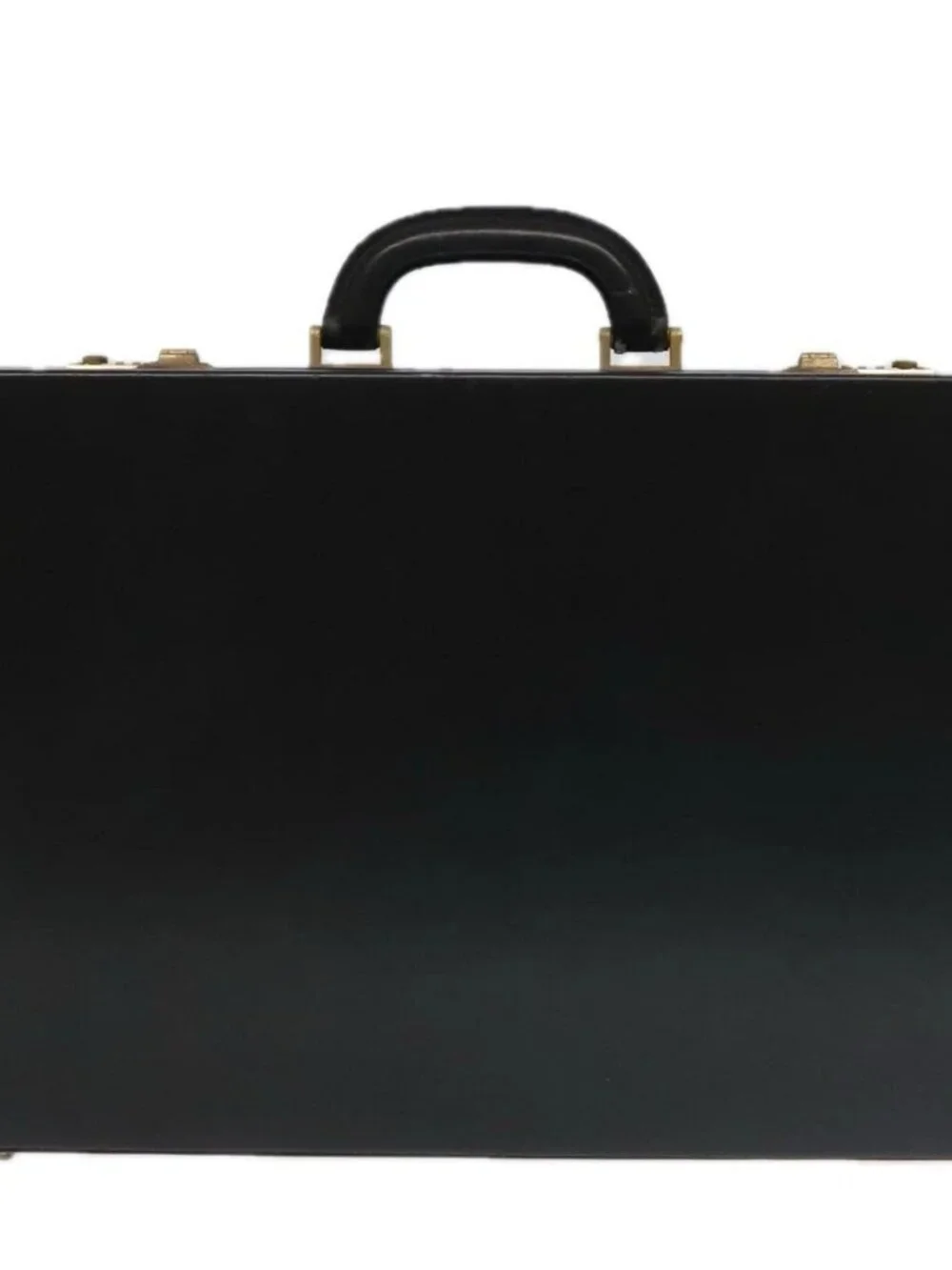 GUCCI Business Bag Leather Black Auth 93060